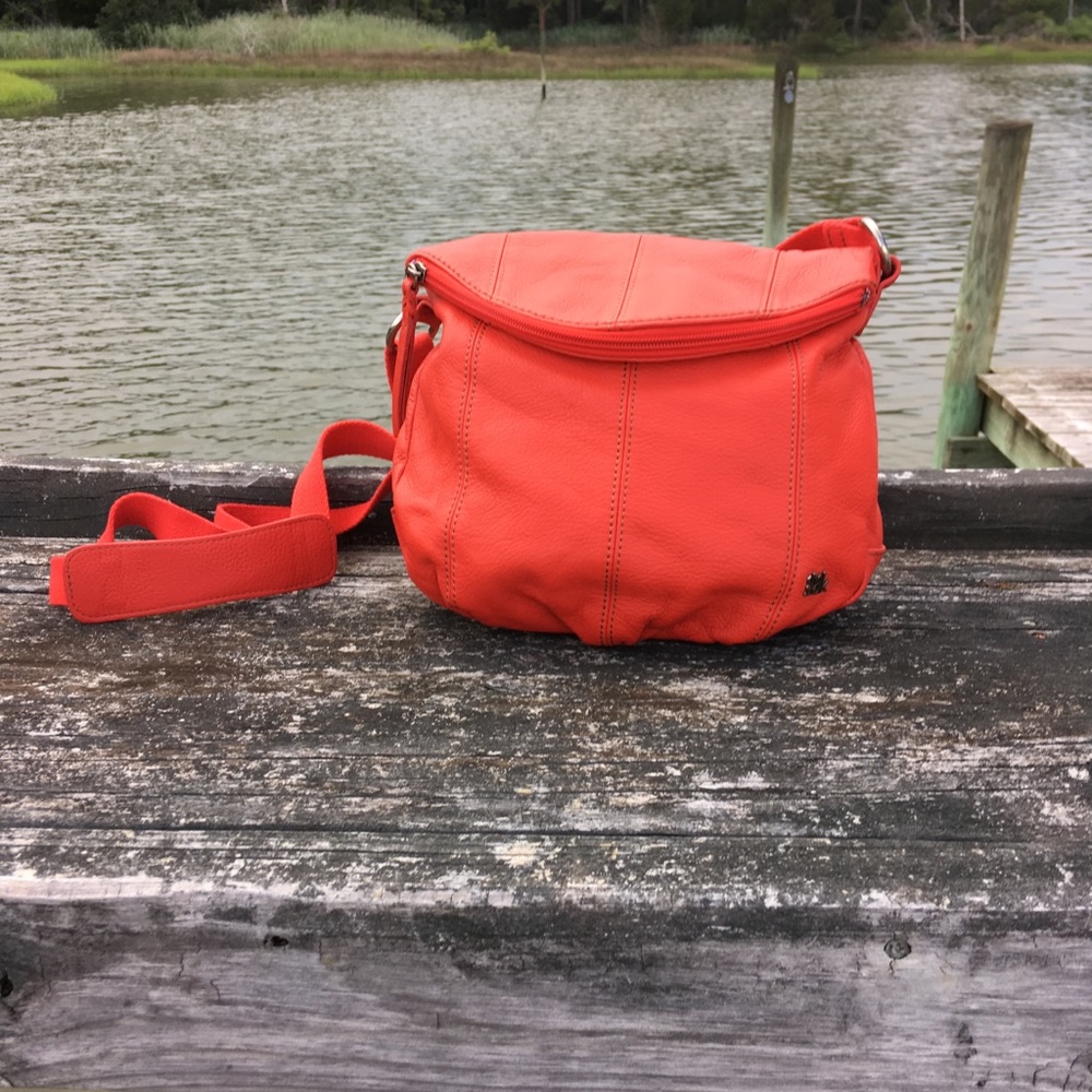 The sak red crossbody purse leather bag
